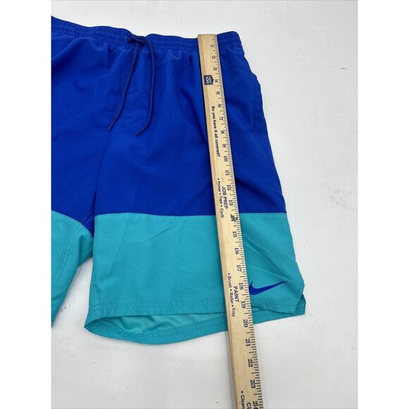 Mens Nike Split Breaker 9" Swim Trunks Blue Size XL Shorts NESSA450-494 - Picture 4 of 11